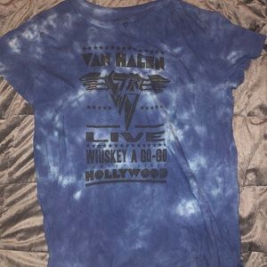 Van Halen Acid Wash Distressed Top